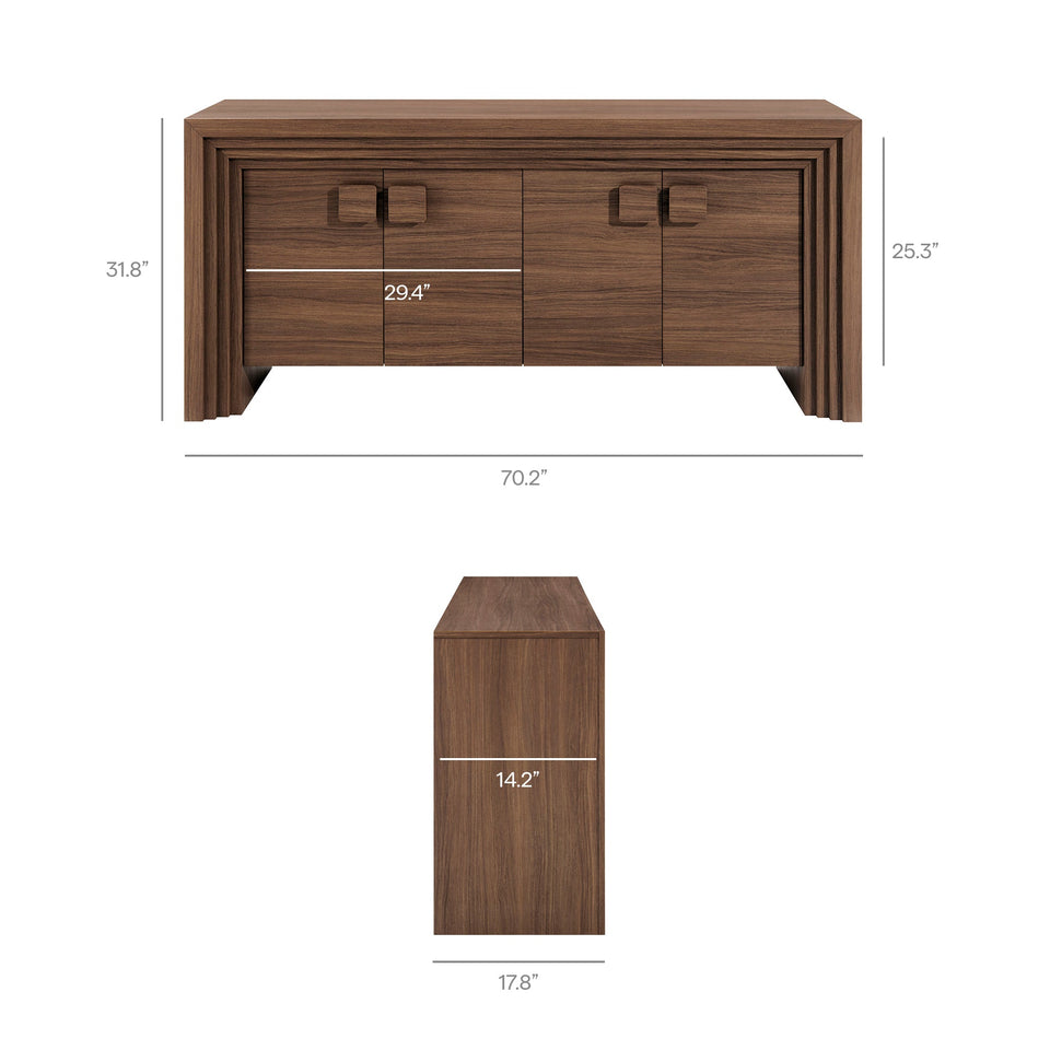 Olney 4-Door Fluted Sideboard by Modway