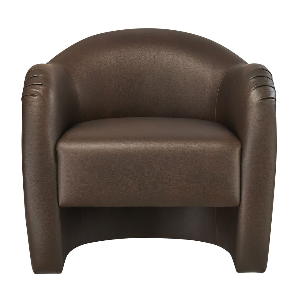 Compose Barrel Vegan Leather Accent Chair by Modway