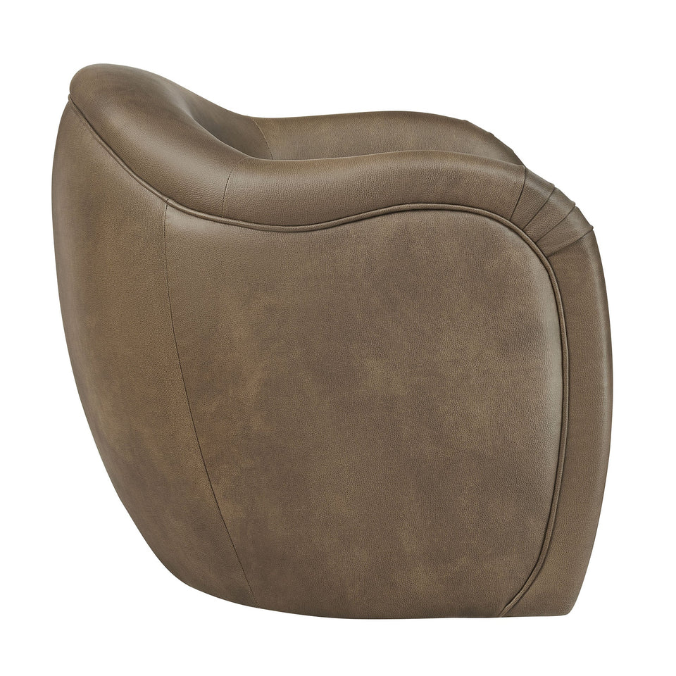 Compose Barrel Vegan Leather Accent Chair by Modway