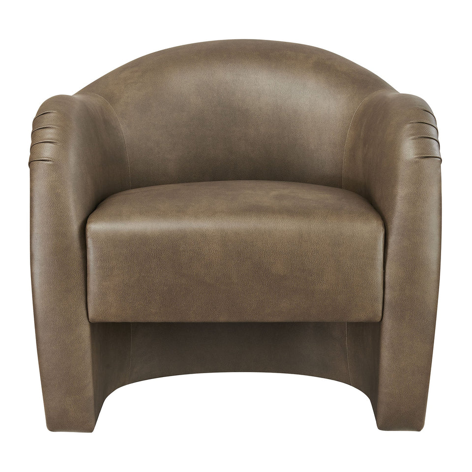 Compose Barrel Vegan Leather Accent Chair by Modway