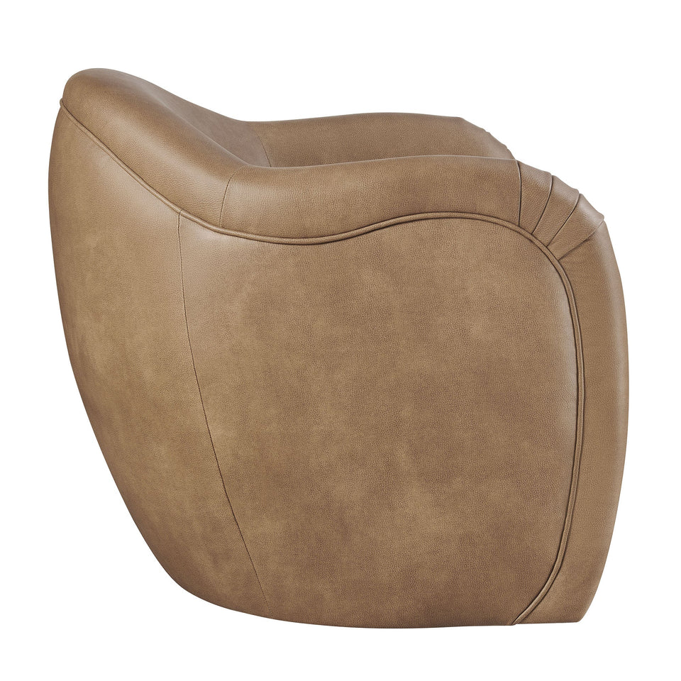 Compose Barrel Vegan Leather Accent Chair by Modway