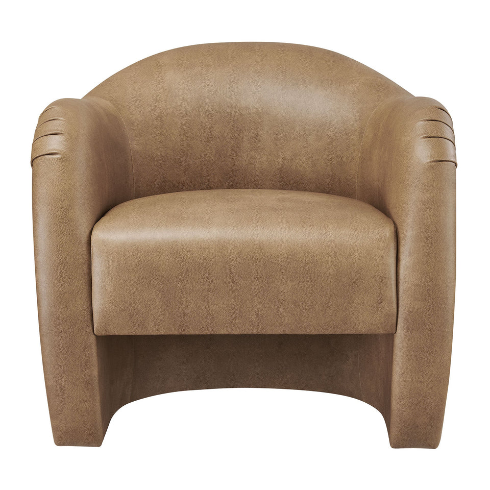 Compose Barrel Vegan Leather Accent Chair by Modway