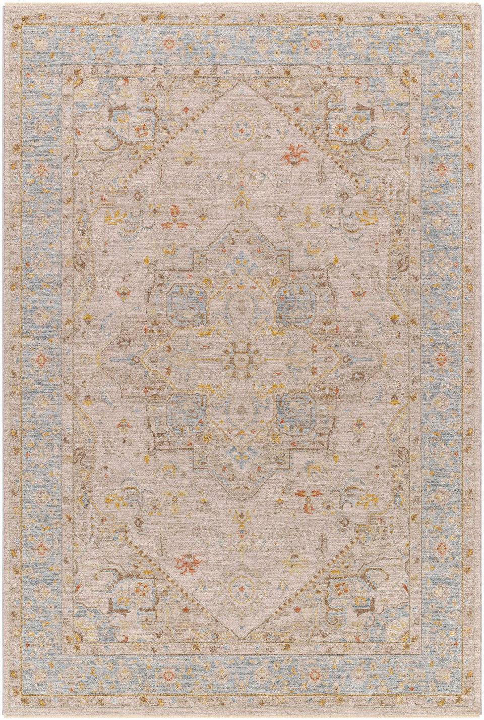 Ehan Cream Thick Luxe Oushak Rug