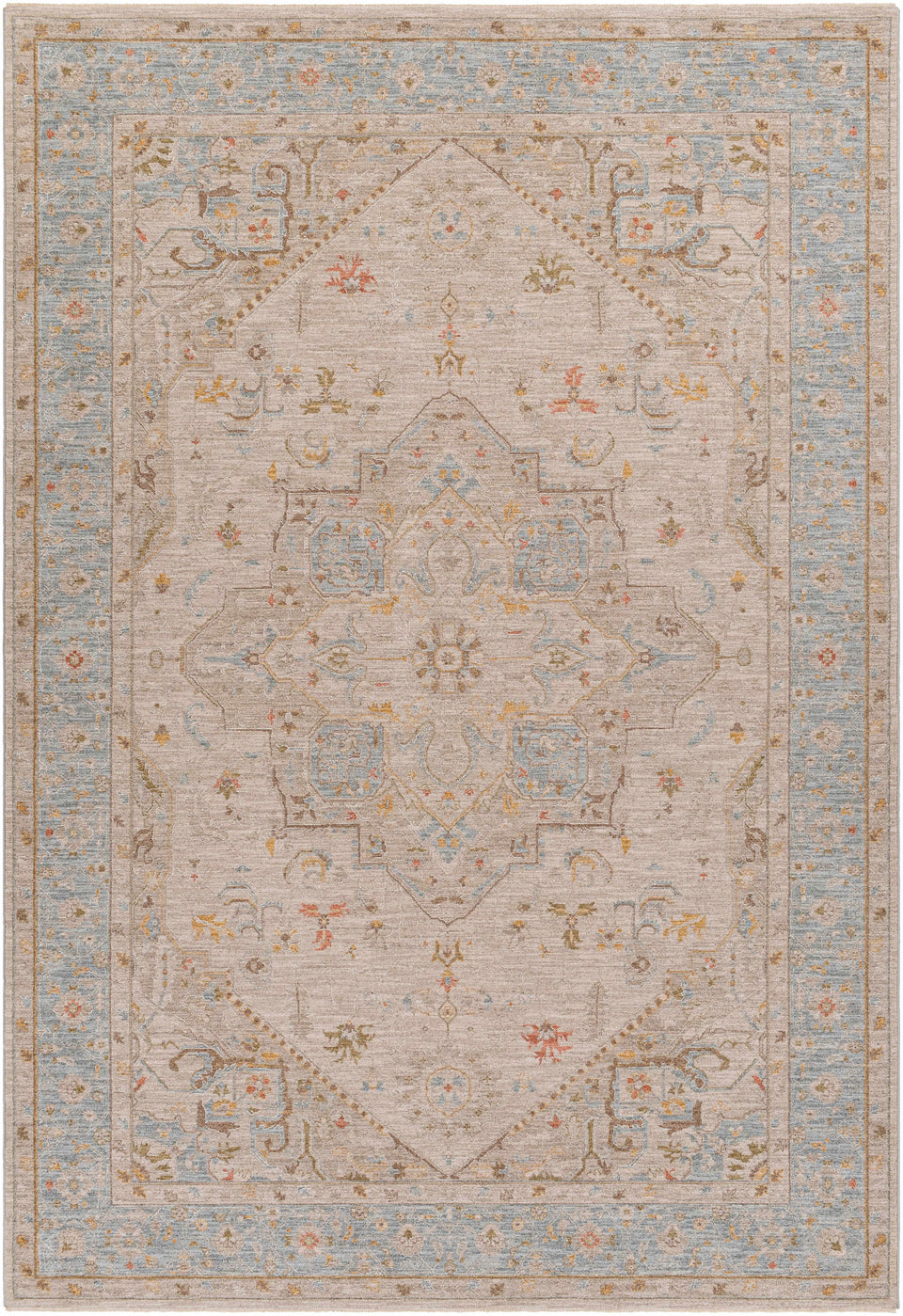 Ehan Cream Thick Luxe Oushak Rug