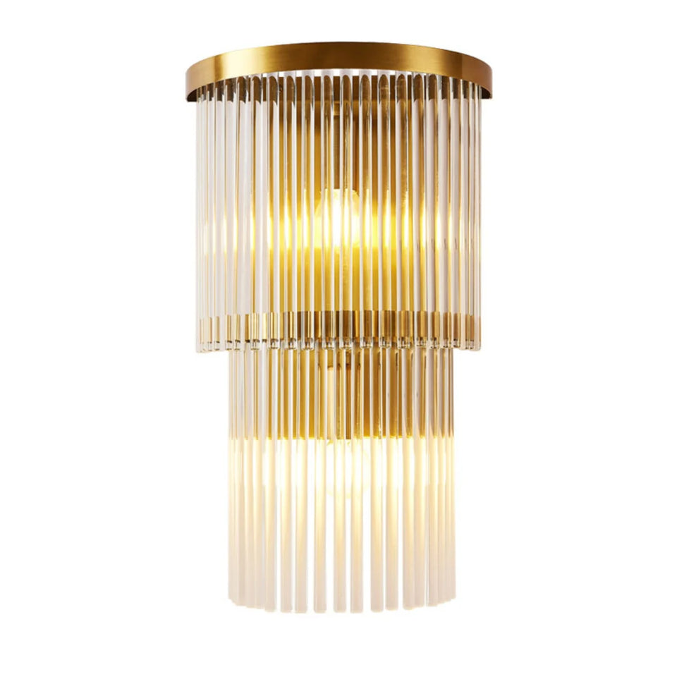 East Antique Brass Finish Wall Lamp