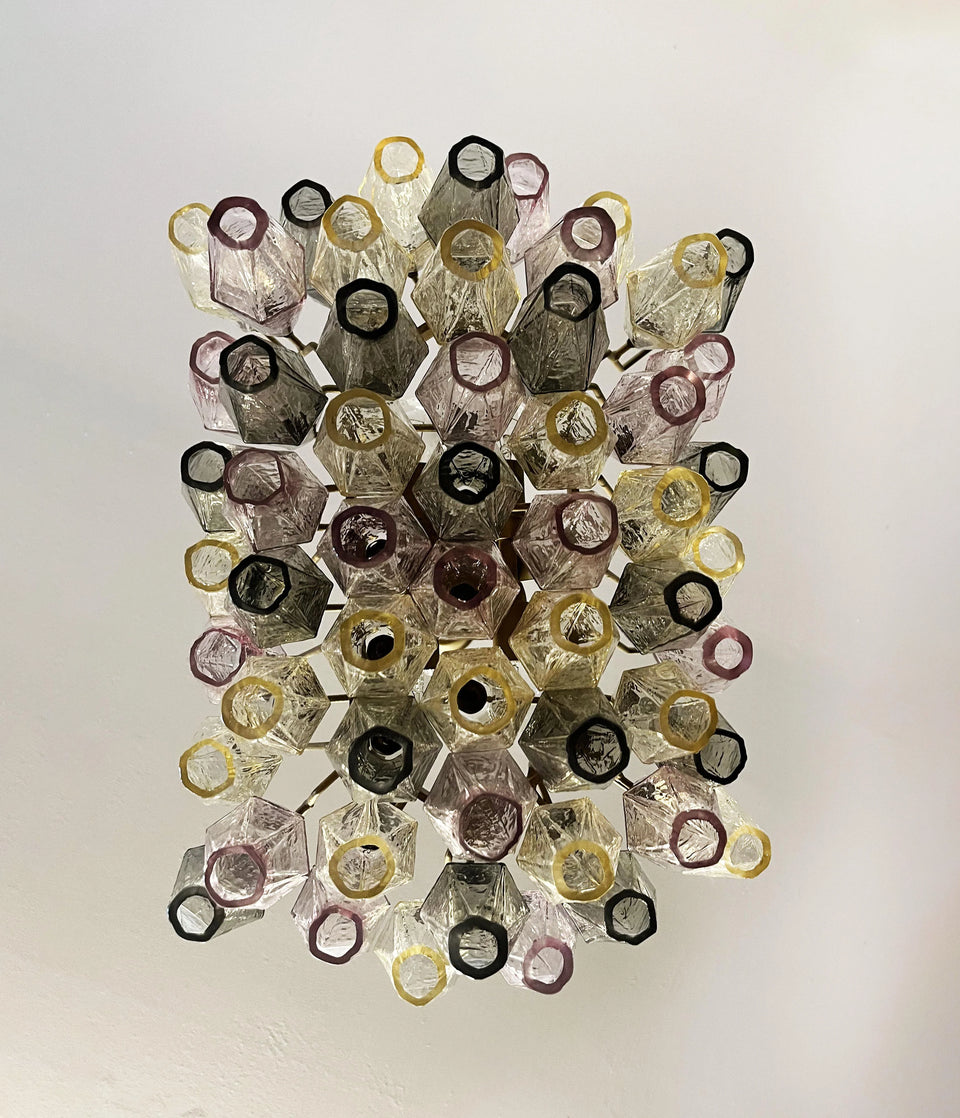Poliedri Murano Colorful Chandelier