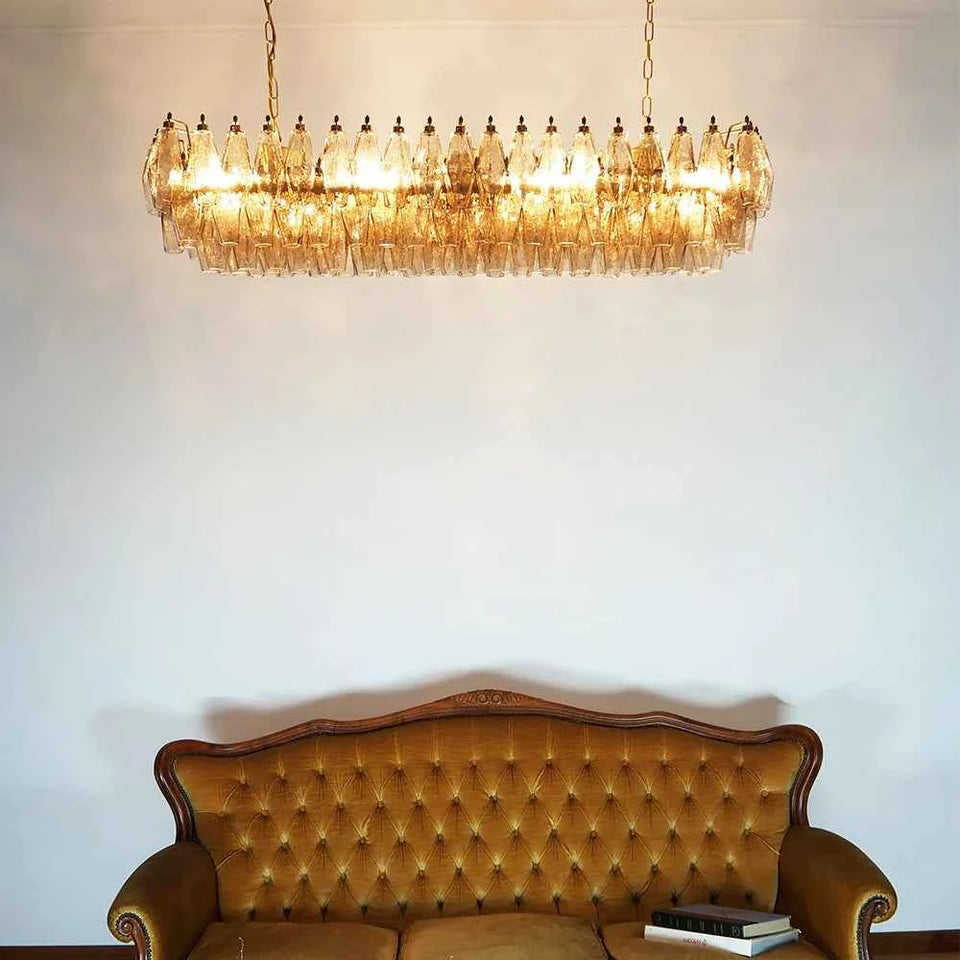 Smoked chandelier - detail view