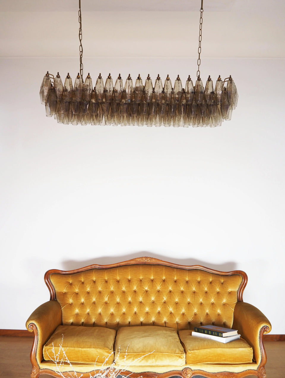 Smoked chandelier - close-up detail