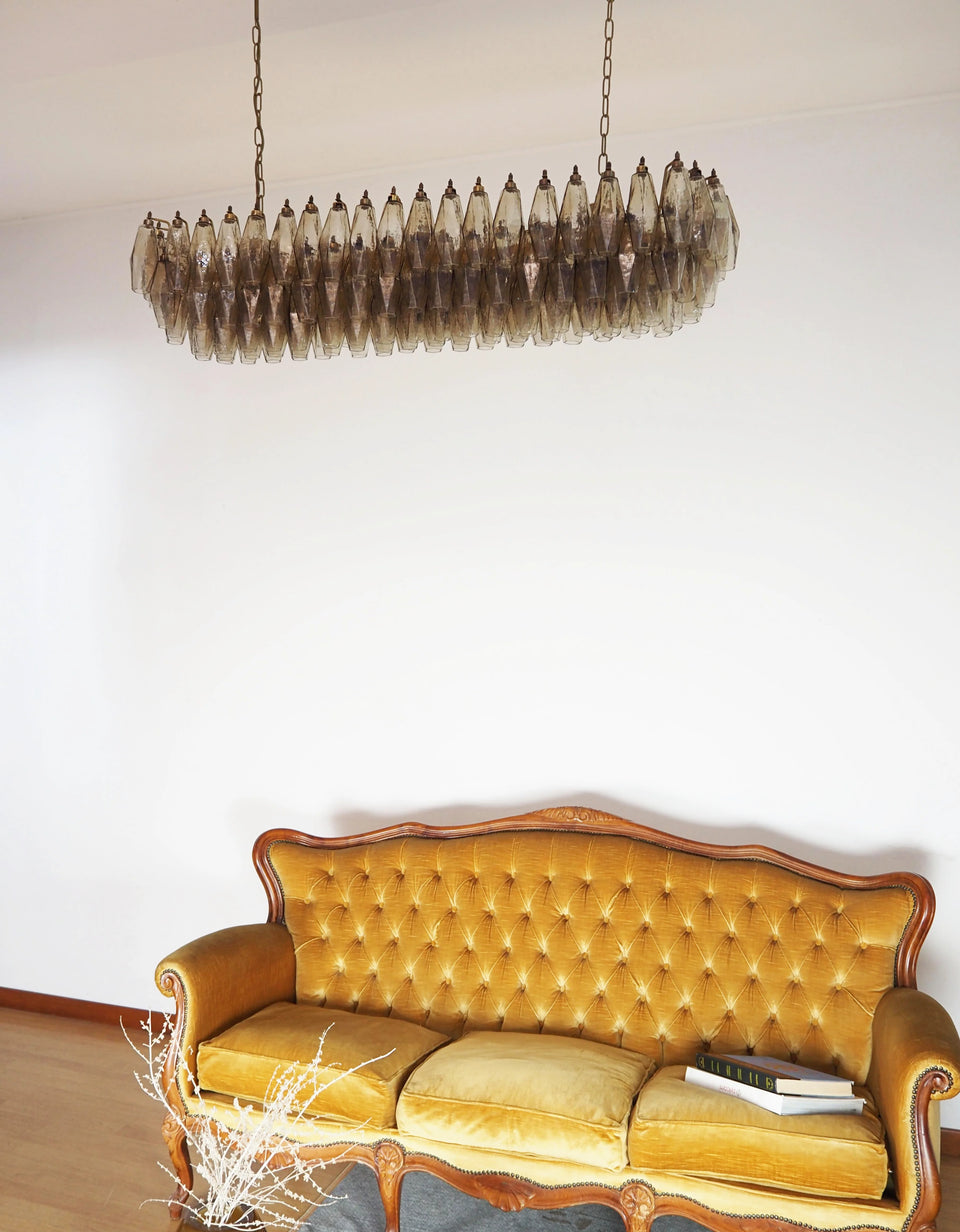 Smoked chandelier - top view