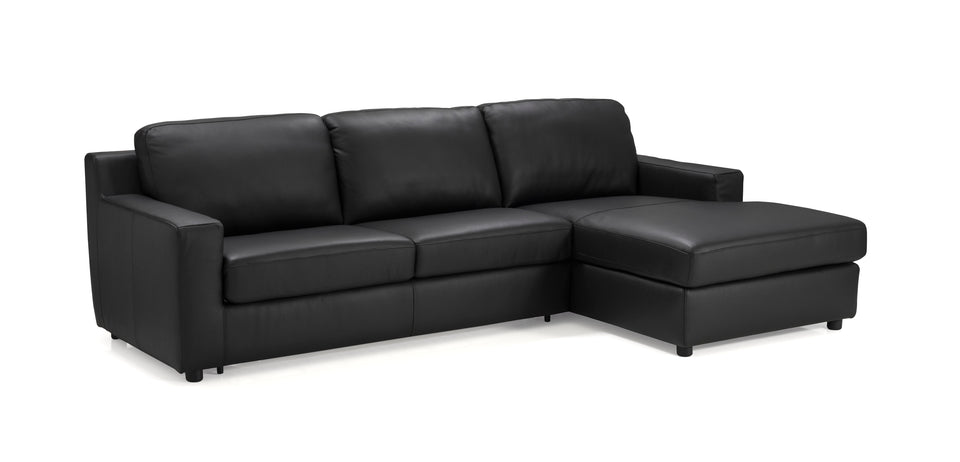 Elizabeth Premium Sectional Sleeper in Black