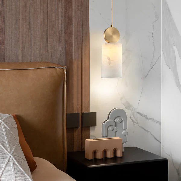 Etruscan Alabaster Pendant Light