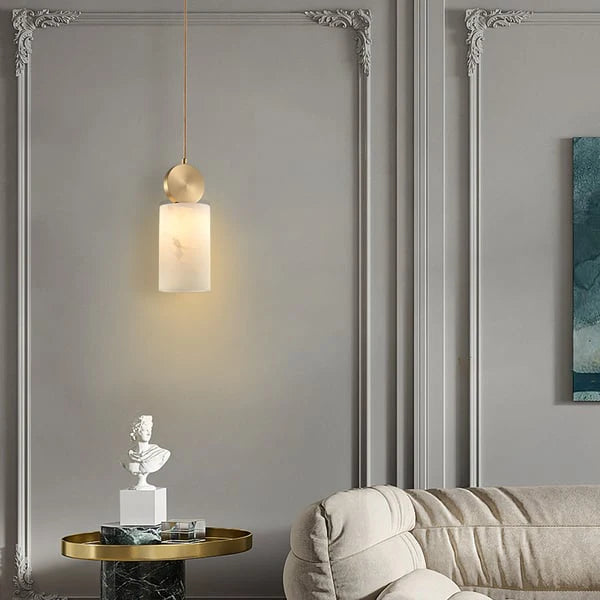 Etruscan Alabaster Pendant Light