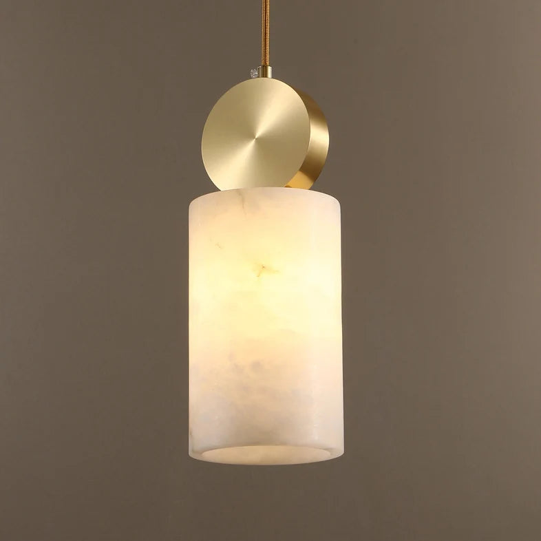 Etruscan Alabaster Pendant Light