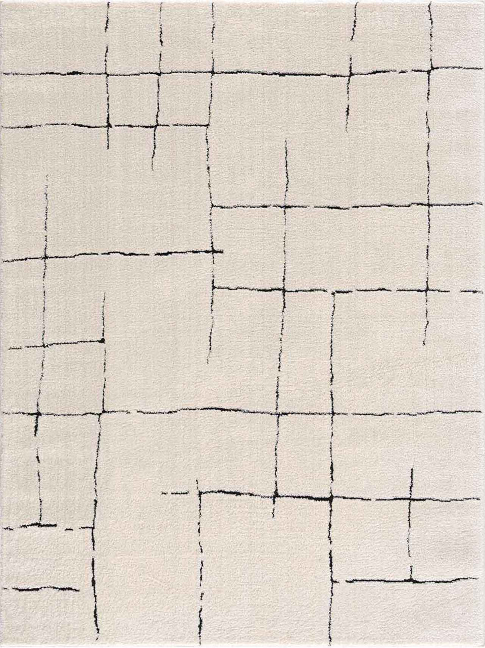 Koume Beige Maze Area Rug