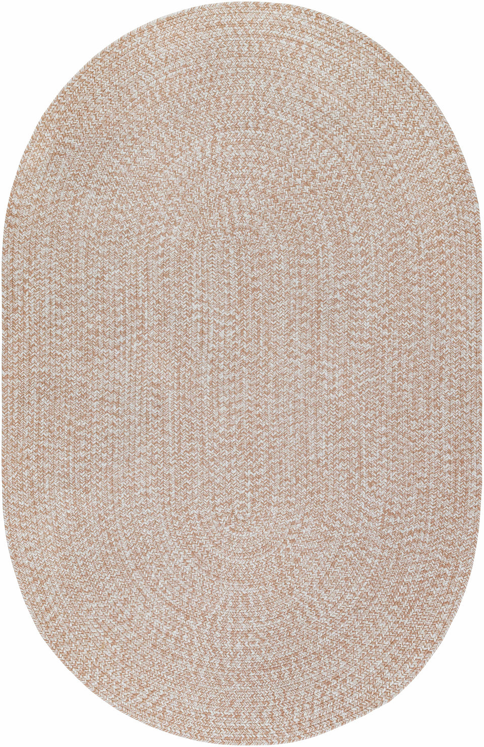 Cream Braided Faux Jute Outdoor Rug
