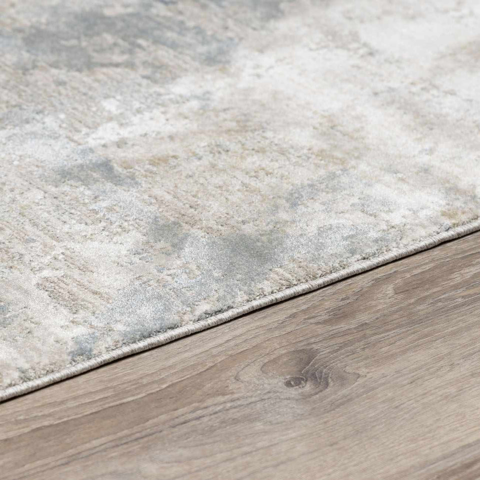 Fallin Gray Thick Luxe Abstract Striped Rug