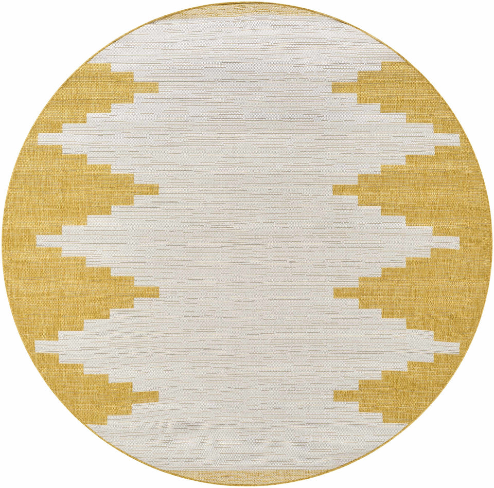 Djugun Yellow Outdoor Rug - Clearance