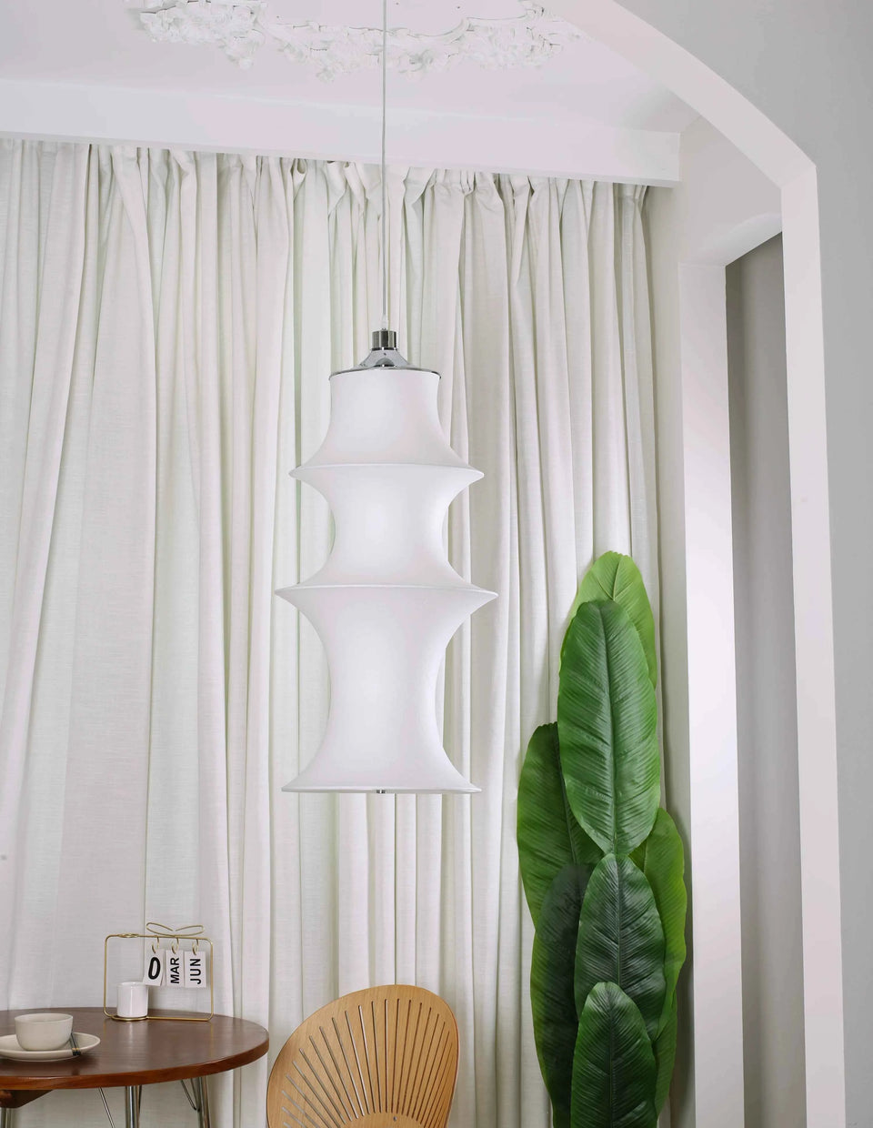 Fabric Long Strip Pendant light