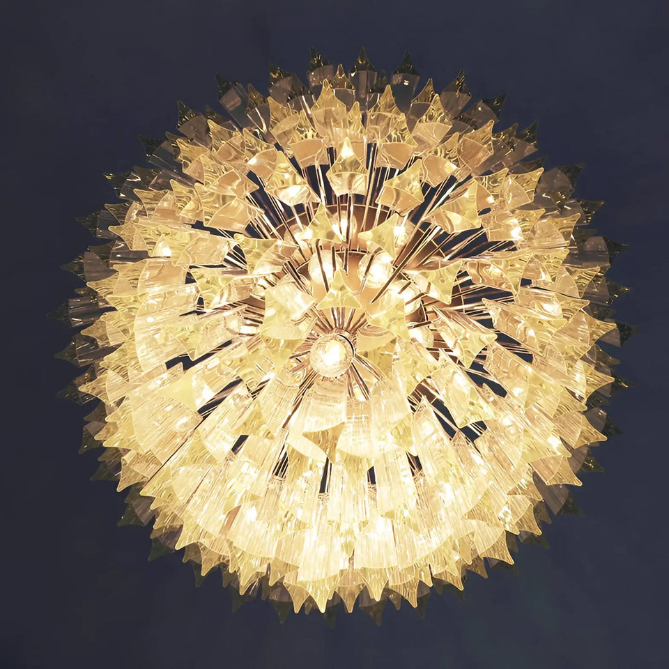 Fantastic Murano Prisms Transparent Chandelier