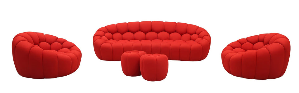 Fantasy Sofa & Ottoman Only in Red