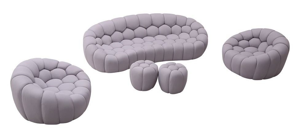 Fantasy Sofa Set in Grey