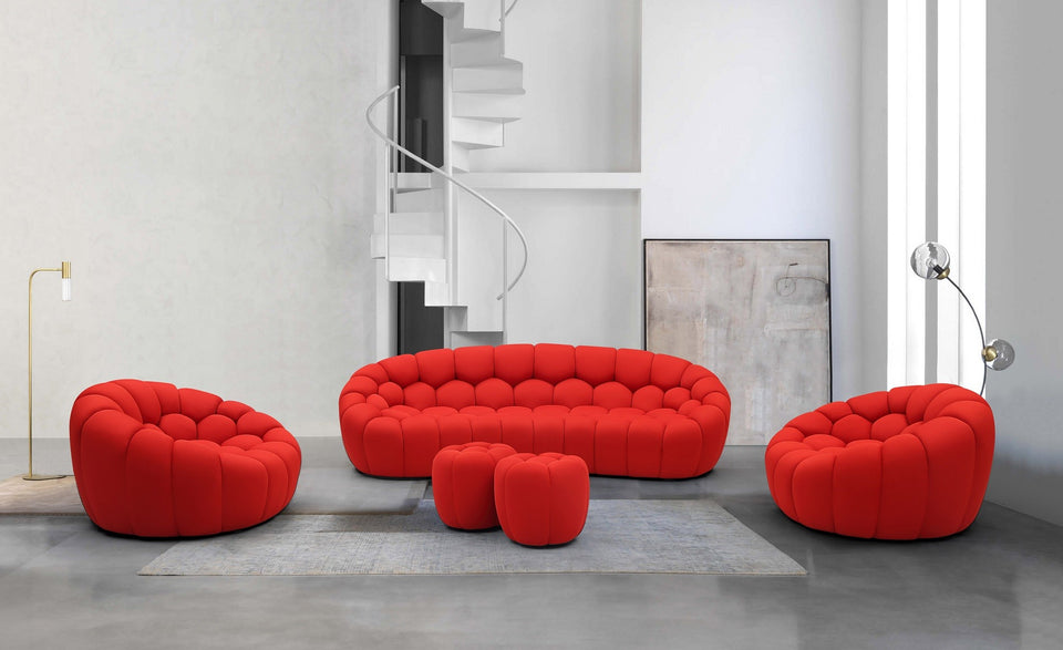 Fantasy Sofa & Ottoman Only in Red