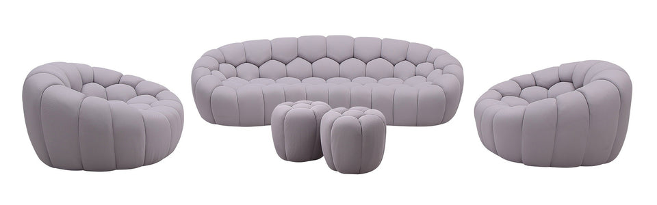 Fantasy Sofa Set in Grey