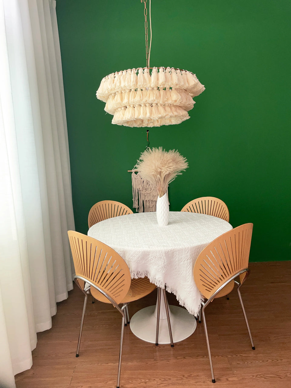 Fela Fabric Tassel Chandelier