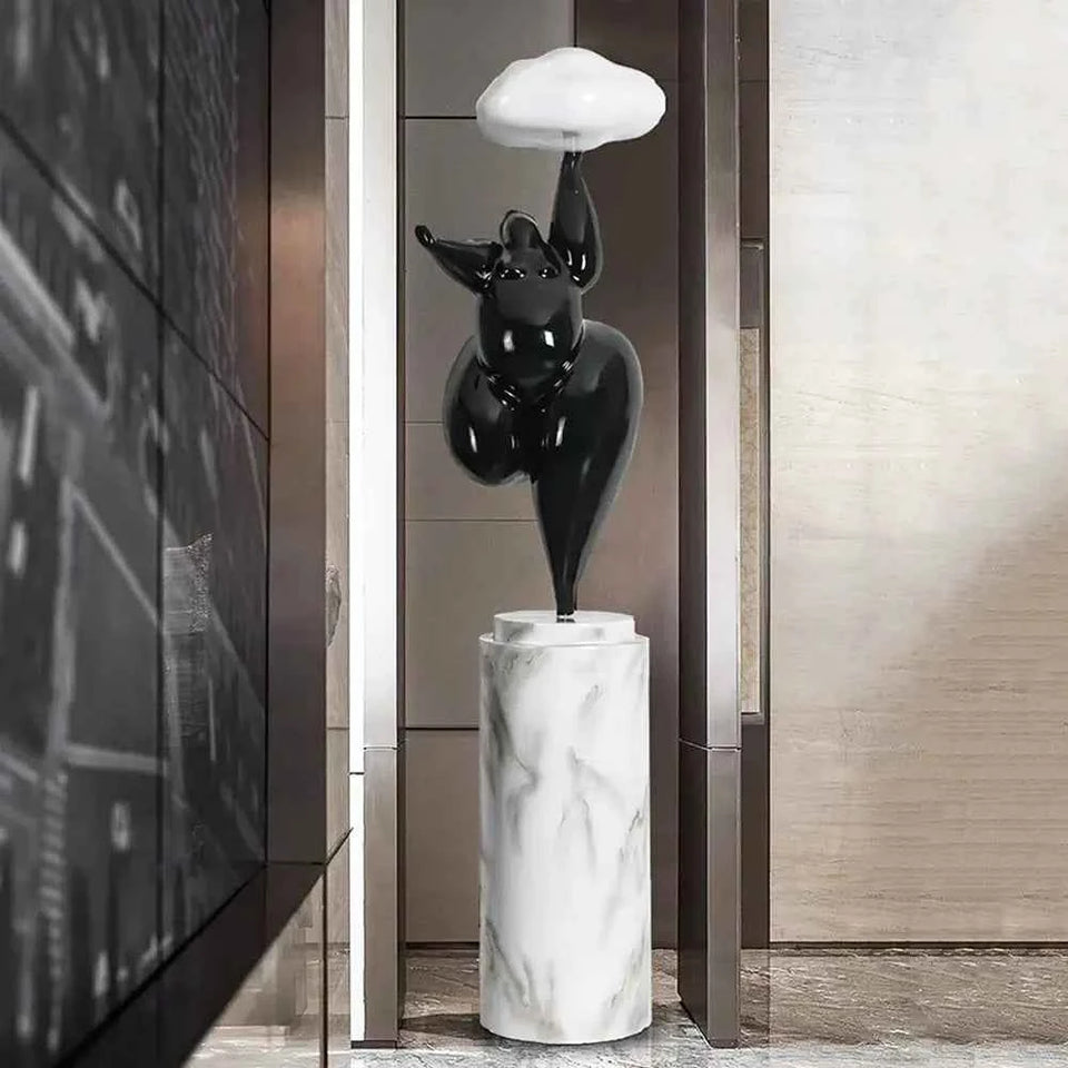 Figure Sculpture Rylight Cloud Floor Lamp