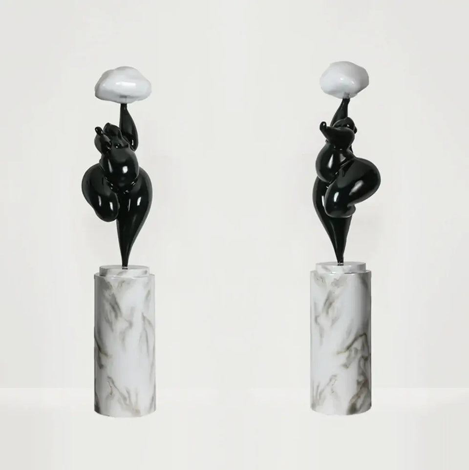 Figure Sculpture Rylight Cloud Floor Lamp