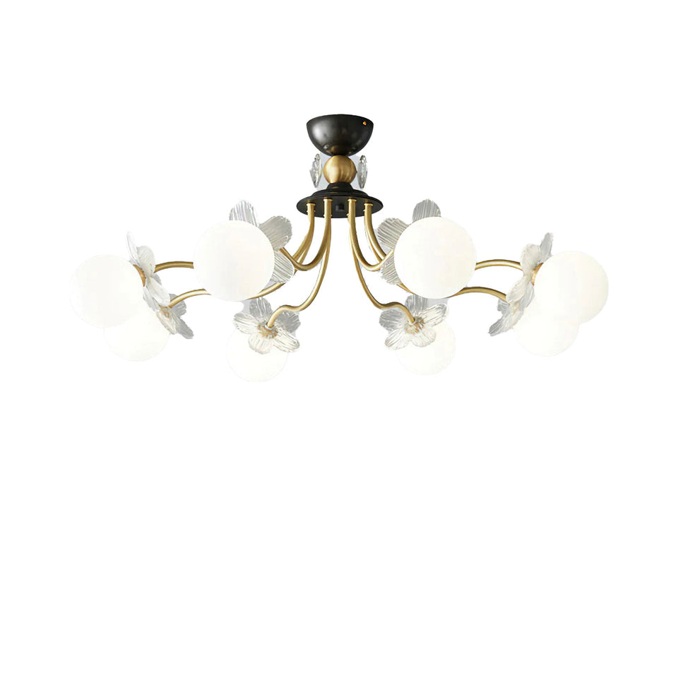 Floral Petal Globe Chandelier