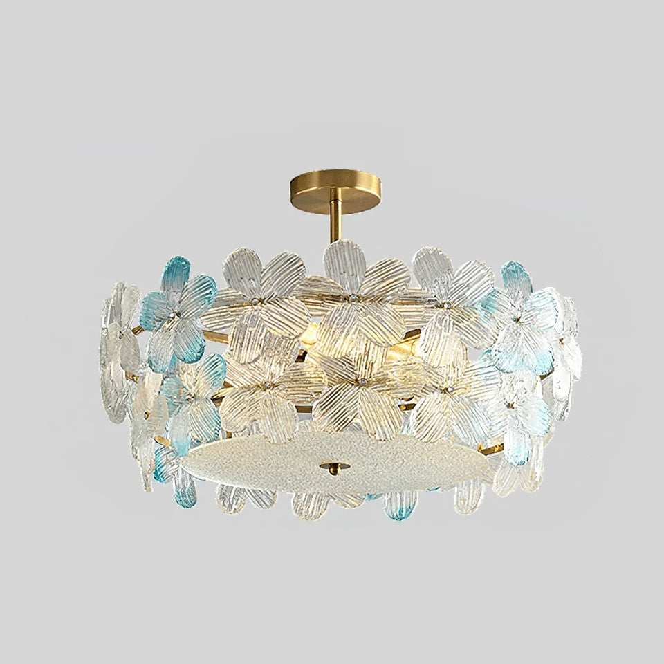 Flower Cluster Frosted Glass Ceiling Lamp