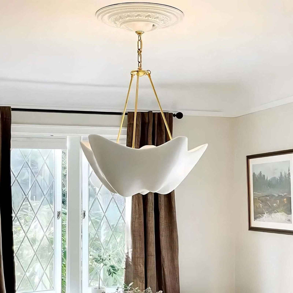 Flowing Plaster Chandelier