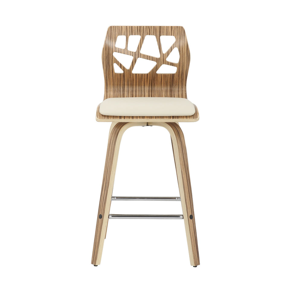 Folia 26" Fixed-Height Counter Stool - Set of 2