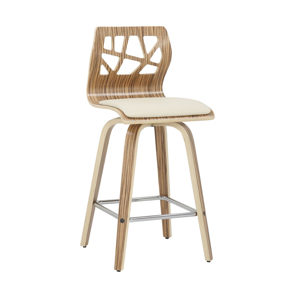 Folia 26" Fixed-Height Counter Stool - Set of 2