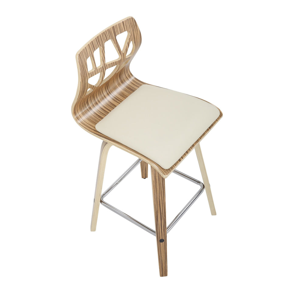 Folia 26" Fixed-Height Counter Stool - Set of 2