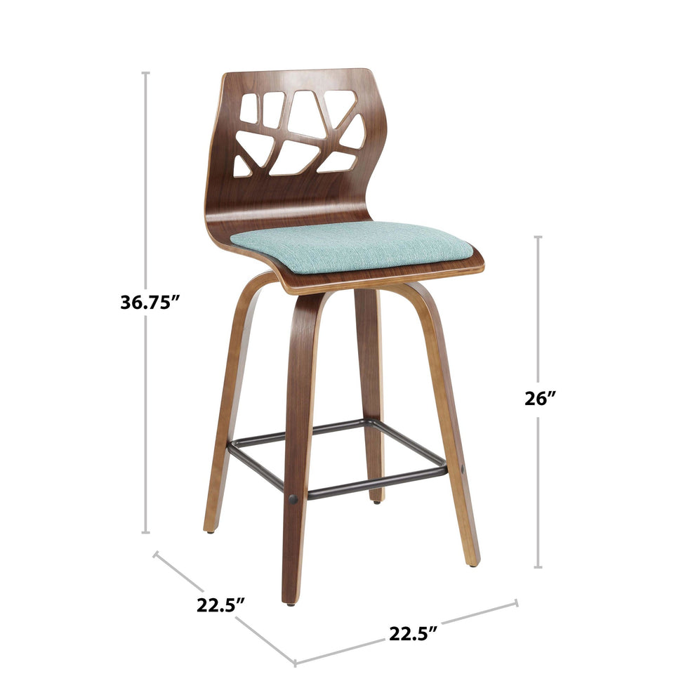 Folia 26" Fixed-Height Counter Stool - Set of 2
