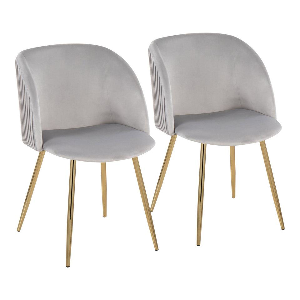 Fran Pleated Chair - Set of 2