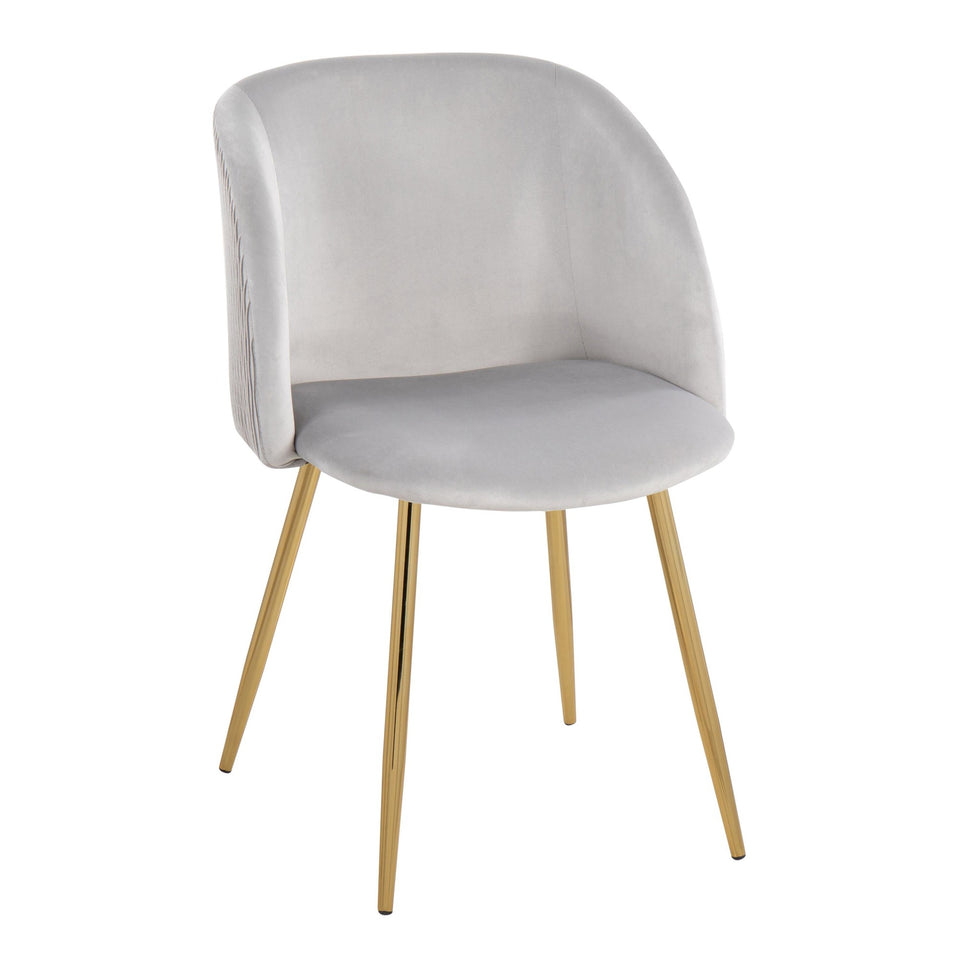 Fran Pleated Waves Chair - Set of 2