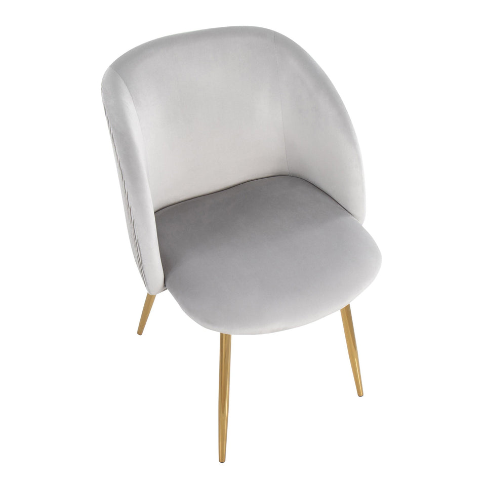 Fran Pleated Waves Chair - Set of 2
