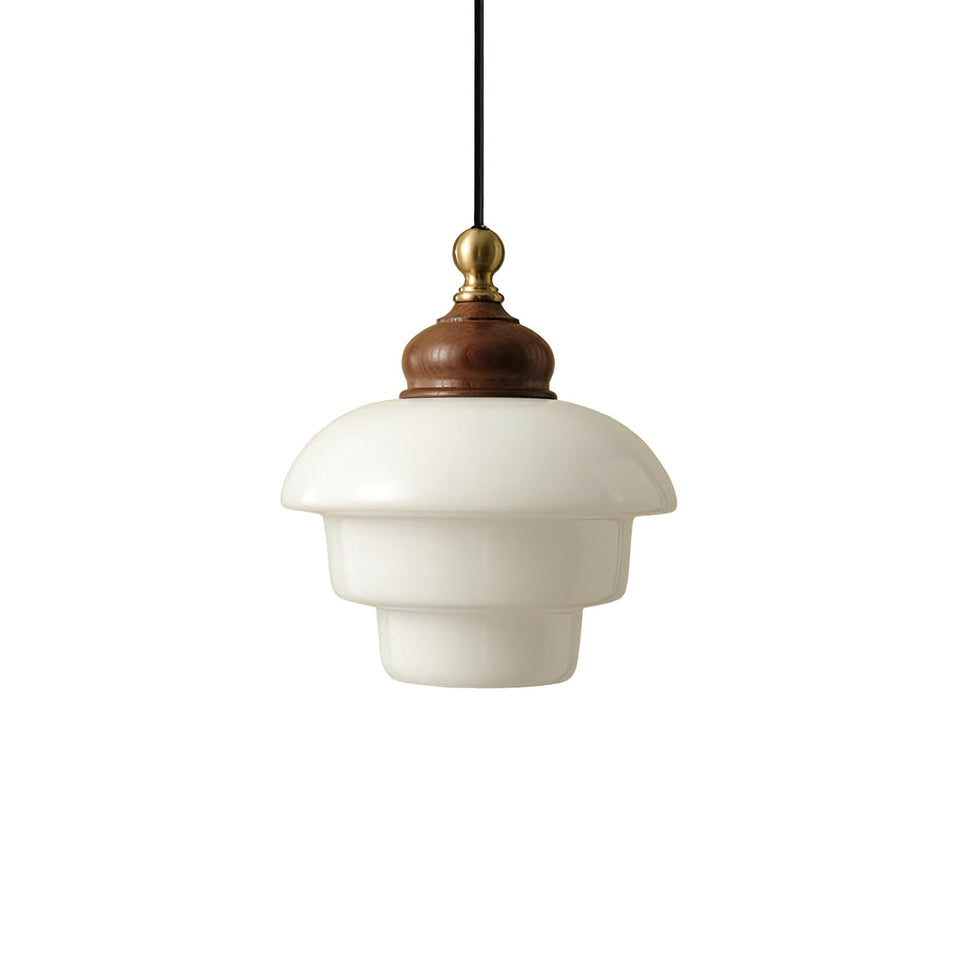 Nordic Cream White Glass Pendant Lights