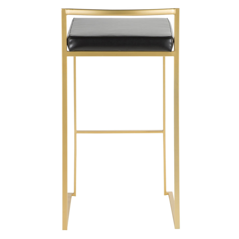 Fuji Stacker 30" Fixed-Height Barstool - Set of 2