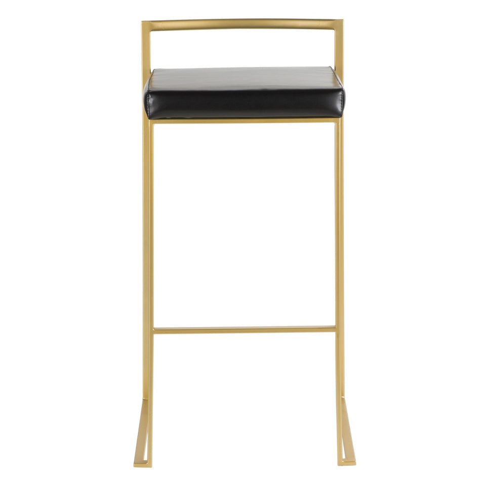 Fuji Stacker 30" Fixed-Height Barstool - Set of 2