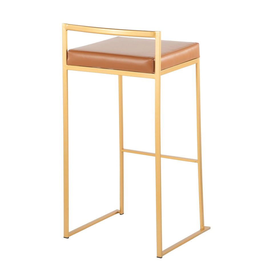 Fuji Stacker 30" Fixed-Height Barstool - Set of 2