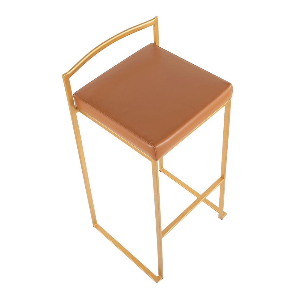 Fuji Stacker 30" Fixed-Height Barstool - Set of 2