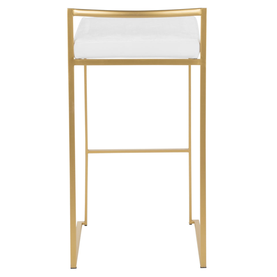 Fuji Stacker 30" Fixed-Height Barstool - Set of 2