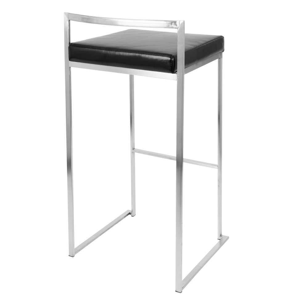 Fuji Stacker 30" Fixed-Height Barstool - Set of 2