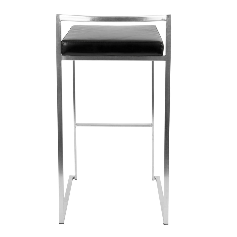 Fuji Stacker 30" Fixed-Height Barstool - Set of 2