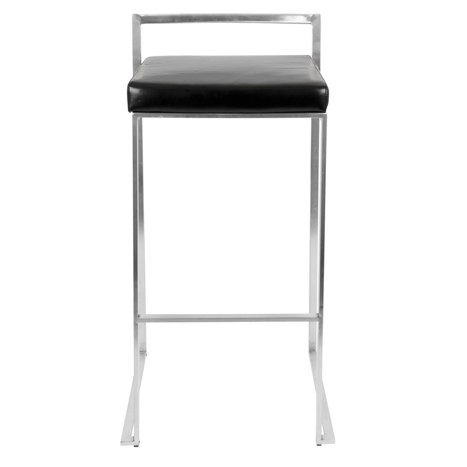 Fuji Stacker 30" Fixed-Height Barstool - Set of 2
