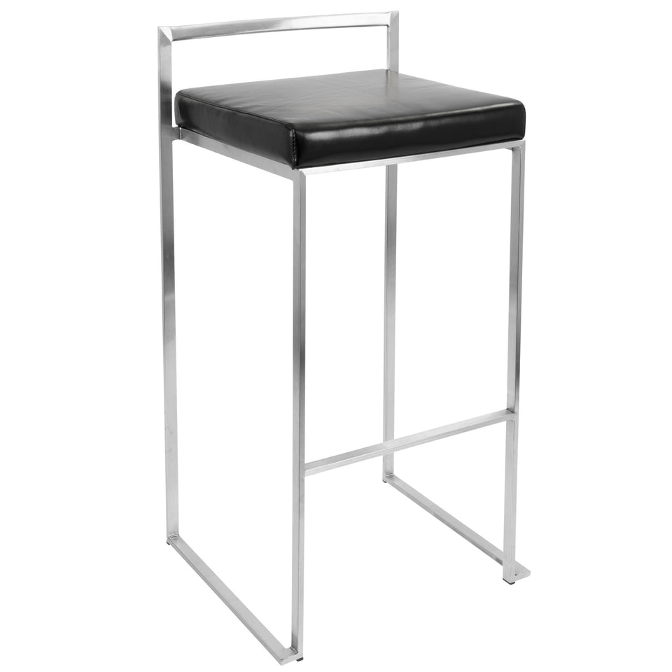 Fuji Stacker 30" Fixed-Height Barstool - Set of 2